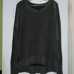 Athleta Split Hem Pullover Sweatshirt Size Large